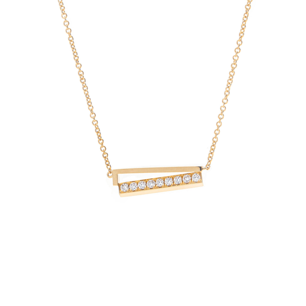 Imbalance Diamond Necklace