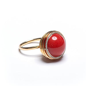 Red Coral Ring