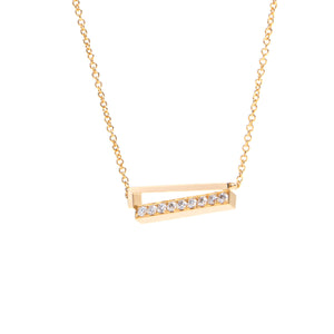 Imbalance Diamond Necklace